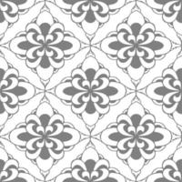 seamless tile pattern of abstract geometric gray elements on white background, texture, design photo