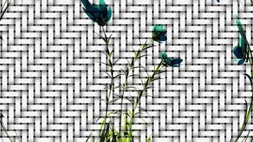 representación digital de fondo floral abstracto foto