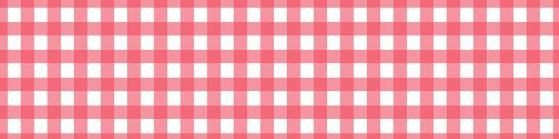 Red Picnic vichy pattern. Tablecloth for table. Square texture for gingham or cloth. Vector illustration