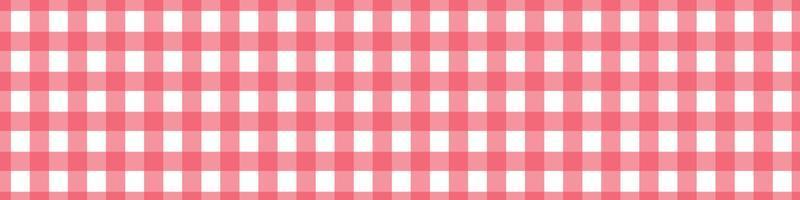 Red Picnic vichy pattern. Tablecloth for table. Square texture for gingham or cloth. Vector illustration