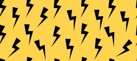 Lightning bolts seamless pattern. Thunder bolt , power electric flash. Vector illustration