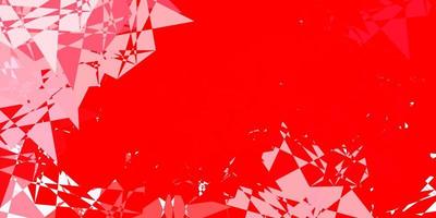 Light Red vector texture with random triangles.