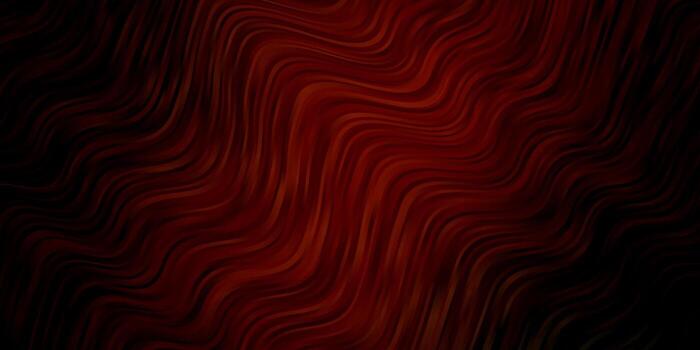 Dark Green, Red vector pattern with curves.
