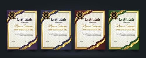 Modern Design Certificate layout concept. Simple elegant and luxurious elegant modern design diploma background vector award certificate template design