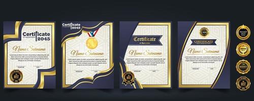 Modern Design Certificate layout concept. Simple elegant and luxurious elegant modern design diploma background vector award certificate template design