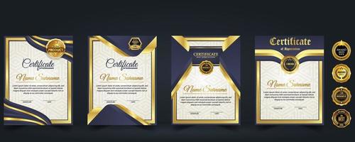 Modern Design Certificate layout concept. Simple elegant and luxurious elegant modern design diploma background vector award certificate template design