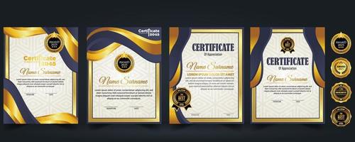 Modern Design Certificate layout concept. Simple elegant and luxurious elegant modern design diploma background vector award certificate template design