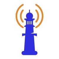 lighthouse logo illustration vector