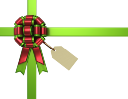 3d Gift box and tag png