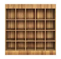 bruin hout boekenplank png