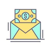 Mail Coin Vector Icon