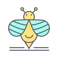 icono de vector de abeja