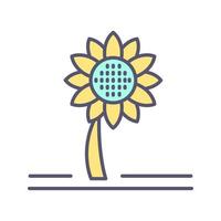 Sunflower Vector Icon