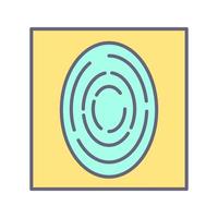 Fingerprint Vector Icon