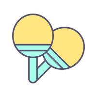 Ping Pong Vector Icon