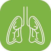 icono de vector de pulmones