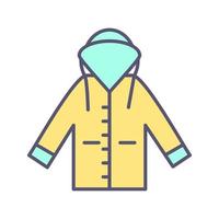 icono de vector de impermeable