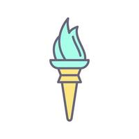 Torch Vector Icon