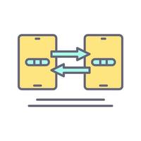 Data Synchronization Vector Icon