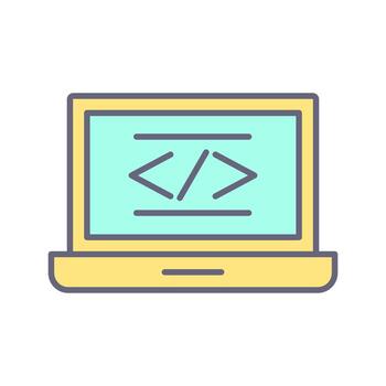 icono de vector de codificación