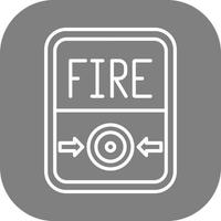 Fire Button Vector Icon