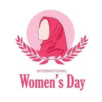international woman's day vector design