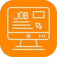 Online Job Vector Icon