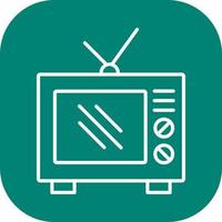 Old TV Vector Icon