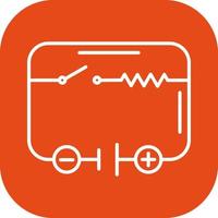 icono de vector de circuito eléctrico