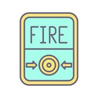 Fire Button Vector Icon