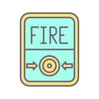 Fire Button Vector Icon