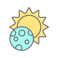 icono de vector de eclipse