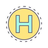 Helipad Vector Icon