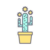 icono de vector de cactus