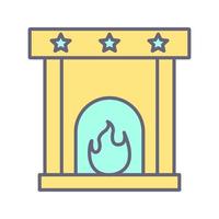 Fireplace Vector Icon