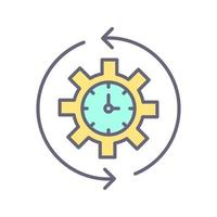 Rotate Time Vector Icon