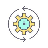 Rotate Time Vector Icon