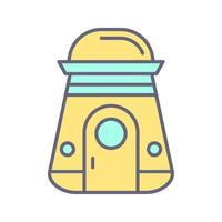 Space Capsule Vector Icon