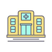 icono de vector de hospital