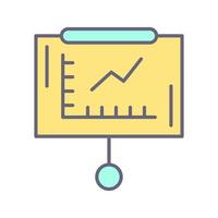 Line Graph Vector Icon