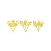 wheat flat icon design vector