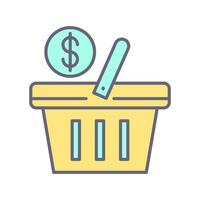 Shopping Basket Vector Icon