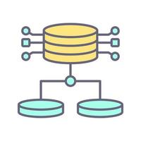 icono de vector de datos estructurados