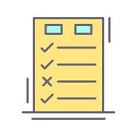 Today to Done CheckList Vector Icon