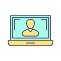 Online Lesson Vector Icon