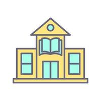 Library Building Vector Icon