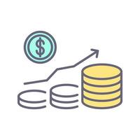 Money Growth Vector Icon