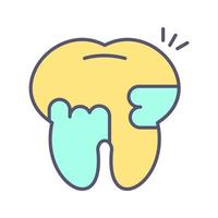 Toothache And Plaque Vector Icon