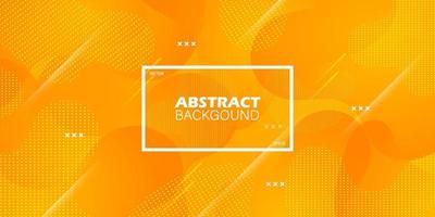 Bright abstract orange gradient geometric liquid background. Fluid color design. wavy shapes composition. Eps10 vector. vector