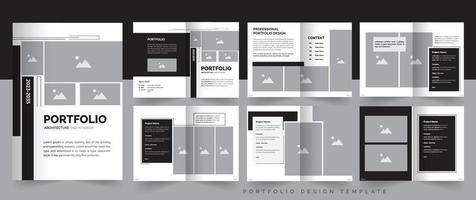 Portfolio design architecture and interior , a4 portfolio real estate portfolio design template vector